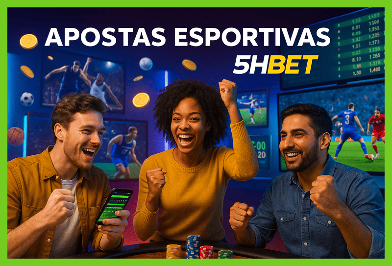 Aposte em apostas esportivas no cassino online 5HBET